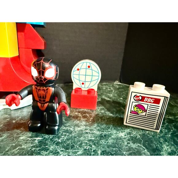 Lego Duplo Spider-Man Headquarters 10940 motorcycle 2 figures incomplete - Picture 4 of 4